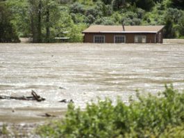 Dramatic video shows large house collapsing into Yellowstone River amid historic floods
