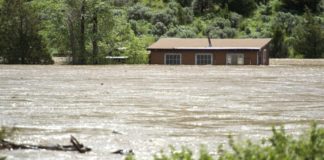 Dramatic video shows large house collapsing into Yellowstone River amid historic floods